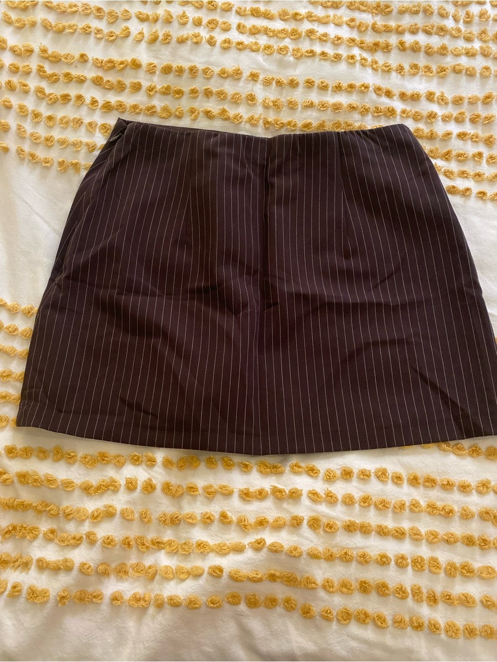 Abercrombie & Fitch Brown Pinstripe Mini Skirt